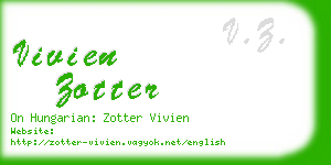 vivien zotter business card